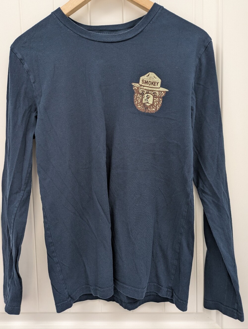Smokey Bear Navy Long-Sleeve Men's Tee